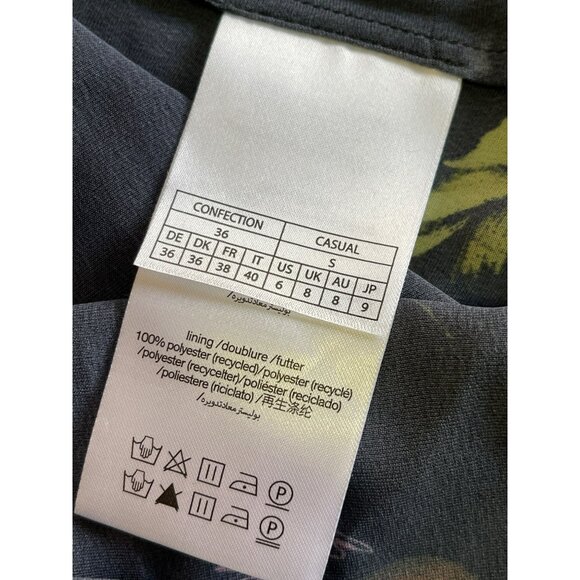 Rotate $469 Floral Size Small Maxi Dress Rosette Ruched Long Sleeve Formal NWT - Picture 12 of 13